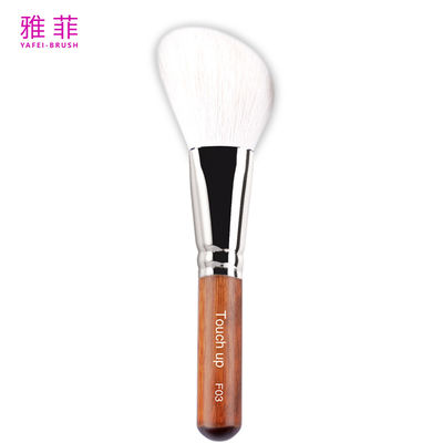 Buy F03 White Real Goat Hair Makeup Brushes Flat Angled Contour Brush Private Label online manufacture