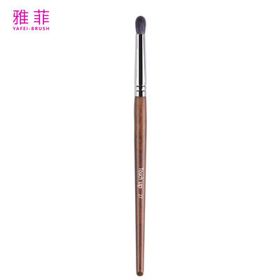 Buy TOUCH UP 27 Custom Logo Animal Hair Copper Ferrule Wooden Handle Blending Eyeshadow Brush  With Durable Handle online manufacture