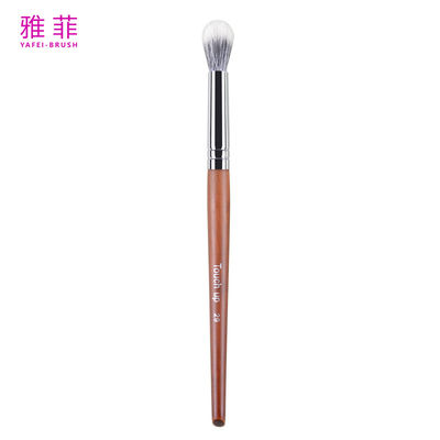 Buy TOUCH UP 29 Blending Powder Blusher Eyeshadow Brush Custom Logo Animal Hair Copper Ferrule Wooden Handle Premium Quality online manufacture