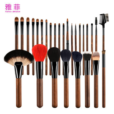 Buy 189A0428 Manufacturer 28PCS Animal Hair Copper Tube Wood Handle Custom Logo Professional Makeup Brush Set online manufacture