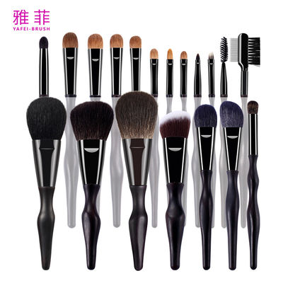 18pcs Natural Hair Large Makeup Brush Set Private Label Makeup Brush Sets