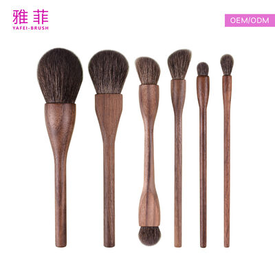 Soft And Dense Bristles Animal Hair Brush Angled Design Suitable For Detailed Tasks Requiring Gentle Touch And Precision