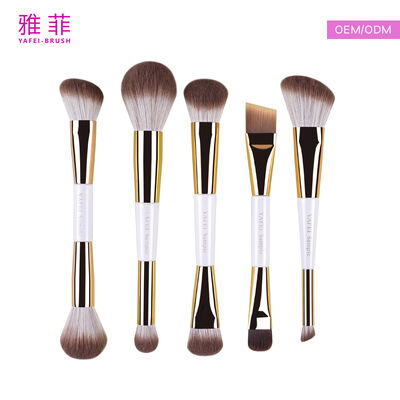 Medium Tongue-Shaped Classic Sable Hair Blending Brush, OEM/ODM Services Available-Product Code: 15
