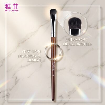 Luxury Smudge Eyeshadow Brush Premium Sable Hair Customizable Design Eye Makeup Applicator with Ergonomic Handle